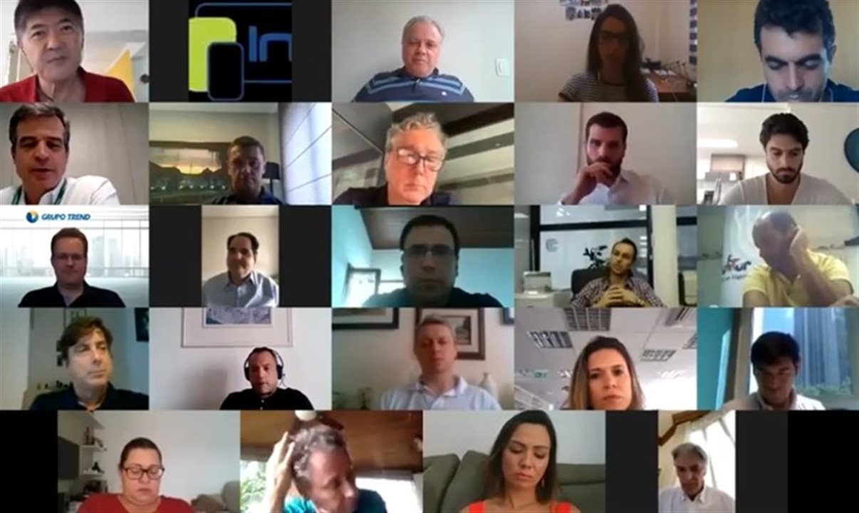 A videoconferencia da Abracorp contou com audiência máxima, de 100 participantes