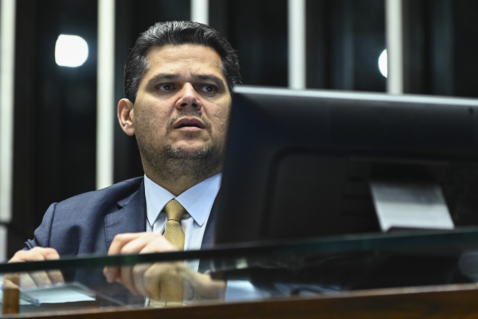 Presidente do Senado Federal, Davi Alcolumbre (União-AP) — Foto: Andressa Anholete/Agência Senado