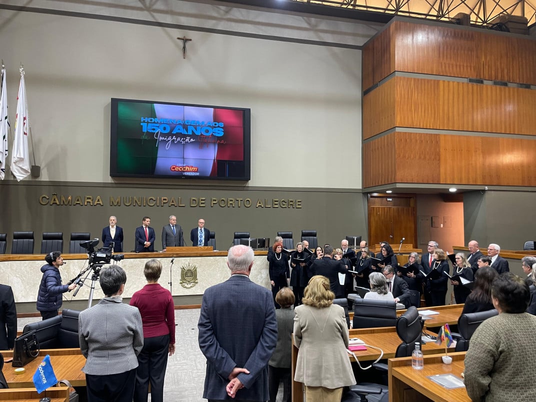 Câmara realiza sessão solene em homenagem aos 150 anos da imigração italiana