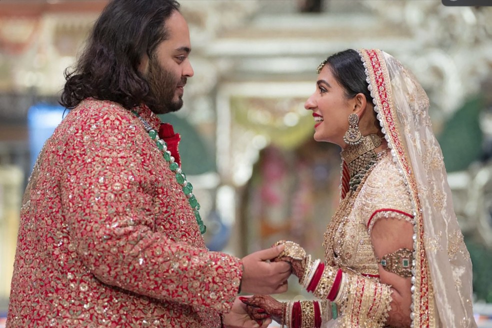 Anant Ambani E Radhika Merchant - Foto: Reliance Industries via AP