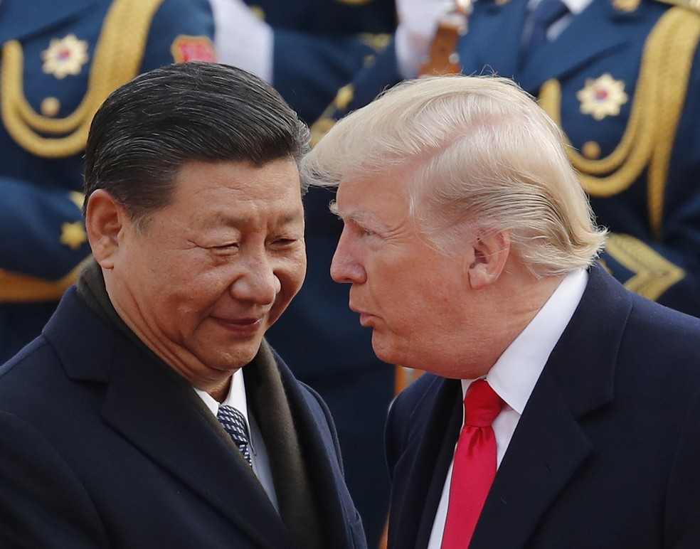Xi e Ttrump (foto de arquivo) — Foto: Andy Wong / Associated Press