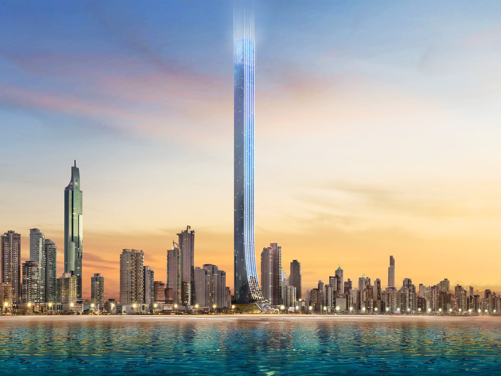 Senna Tower: maior torre residencial do mundo, em Balneário Camboriú (SC) — Foto: FG Empreendimentos/Divulgação
