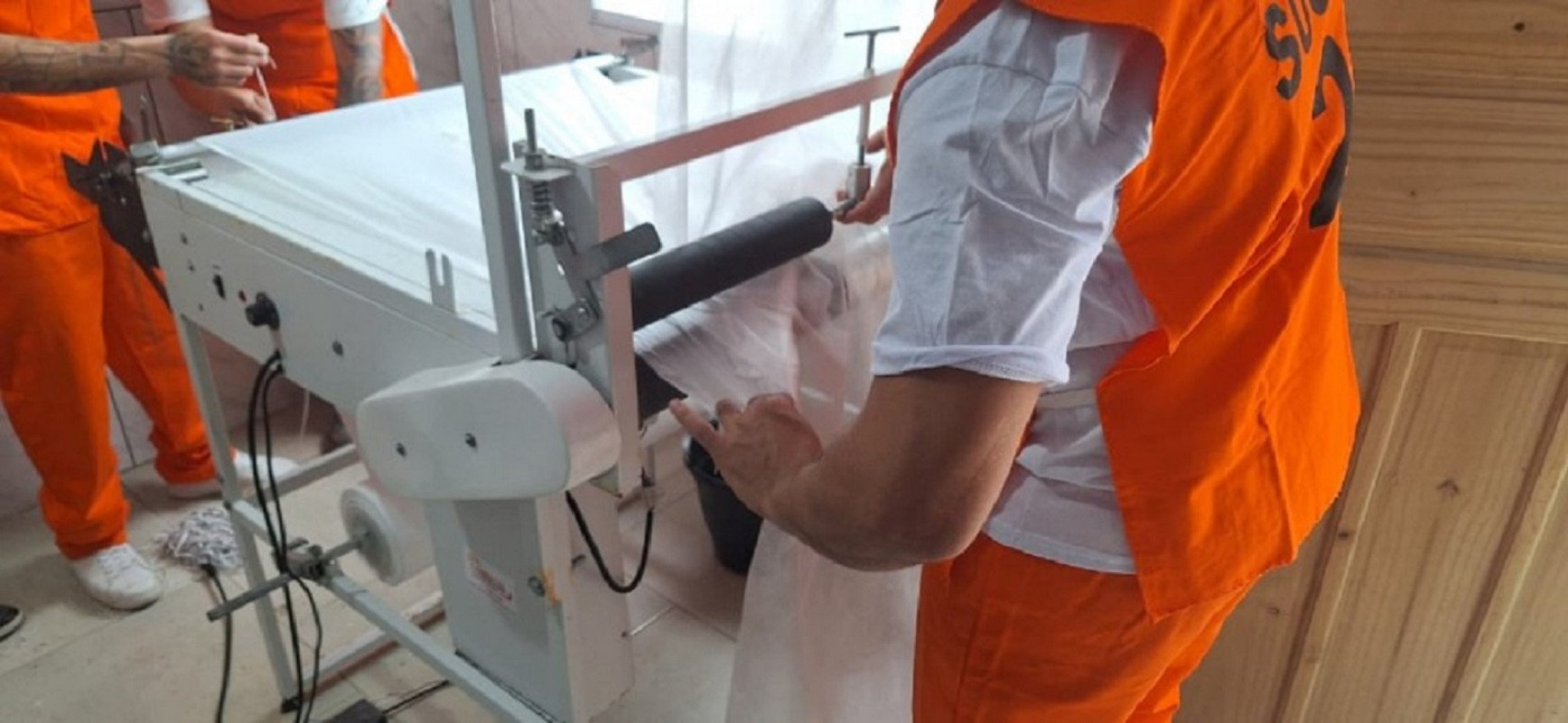Presídio de Santa Vitória do Palmar ganha fábrica para produzir fraldas