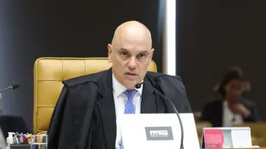 Alexandre de Moraes no plenário do STF