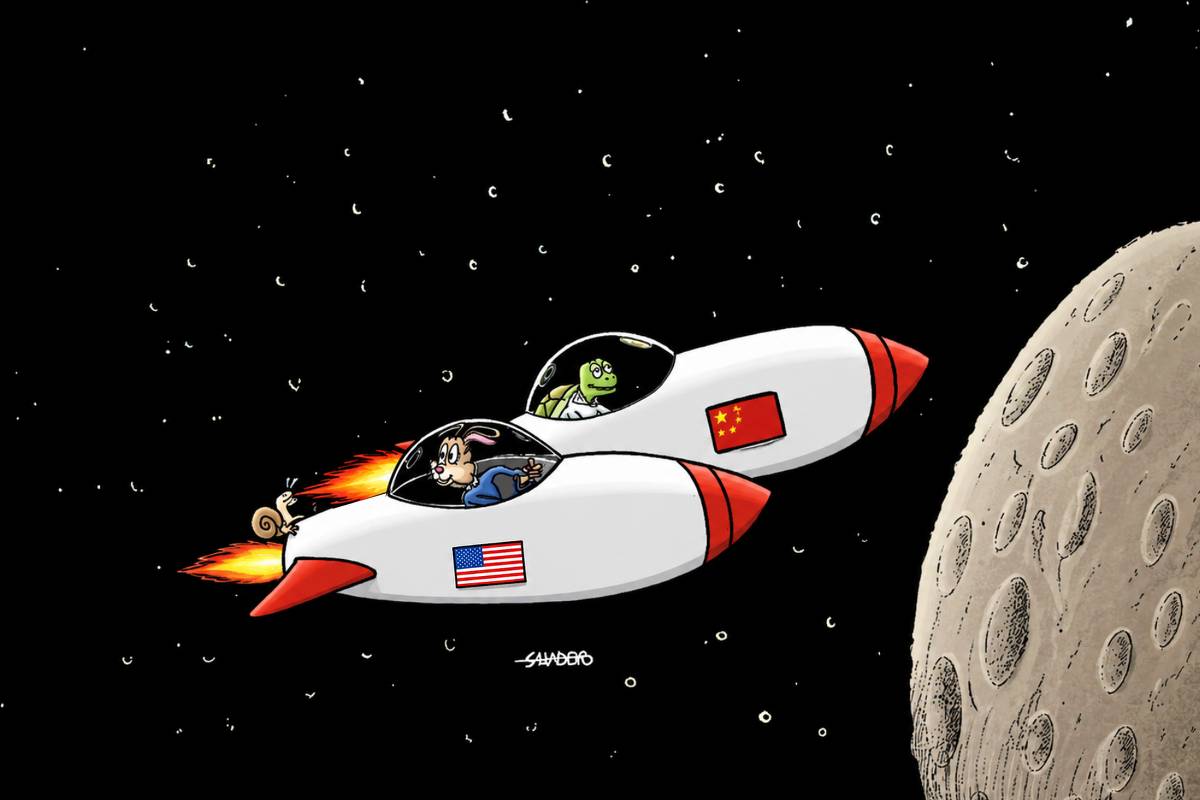 A lebre americana e a tartaruga chinesa na corrida para a Lua - 17/05/2026 - Mensageiro Sideral