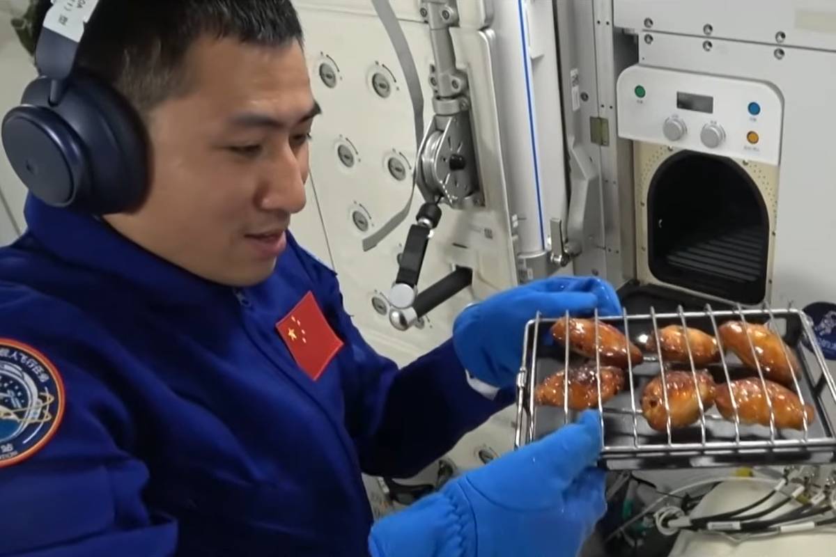 China: Estação espacial ganha air fryer e micro-ondas - 22/09/2026 - Ciência