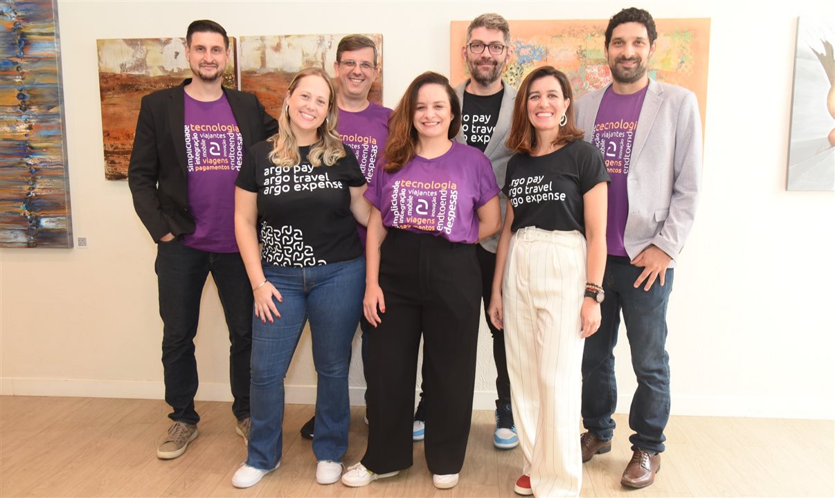 Daniel Matias, Luana Cestari, Jean Schmidt, Thais Angelotti, Fabio Rodrigues, Aline Bueno e Vinicius Haidar, diretoria da Argo